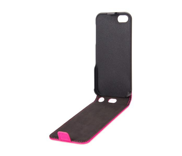 Etui Flipcover do iPhone 5S różowe - 1450892 - zdjęcie 2
